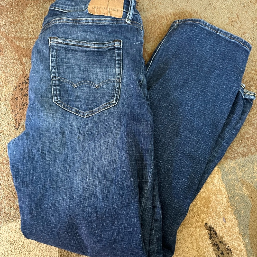 American Eagle Outfitters Blue Straight Jeans